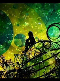 青色夜空