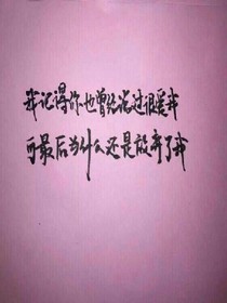 不爱我，不要说爱我