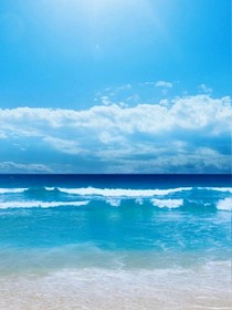 天蓝浅海