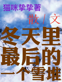 冬天里最后的一個雪堆
