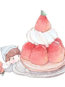 白色奶油草莓味