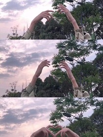 秋雨朦朦旭日升
