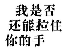 我是否还能拉住你的手