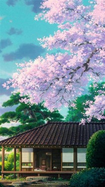 樱花树下等着你