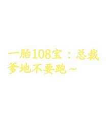 一胎108宝：总裁爹地不要跑