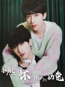 小熊怀里的奶兔