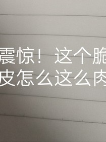 震惊！这个脆皮怎么这么肉