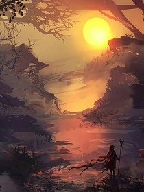 輕沾桃花吻暮流