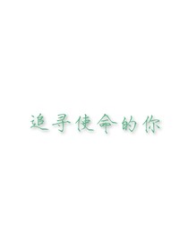 追寻使命的你