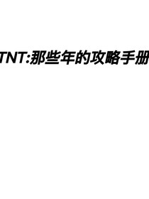 TNT：关于那些年的攻略手册