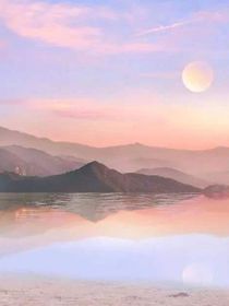满月挂寒山