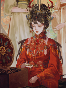 玉面梳妆