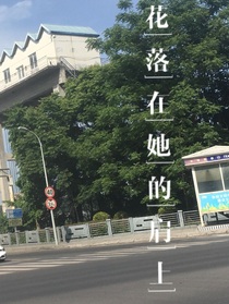 花落在她的肩上