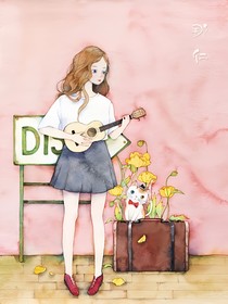 弹尤克里里的女孩