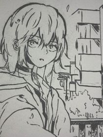 悬崖上的松与棠