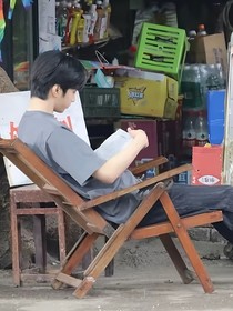 劉耀文：落日與海