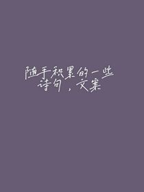 随手积累的一些诗句，文案