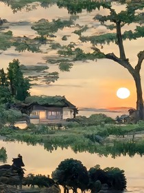 夕阳下的他们W