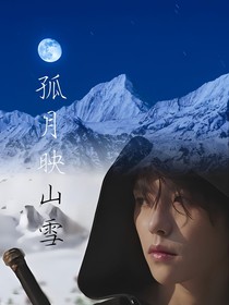 孤月映山雪