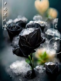 花园中的黑玫瑰