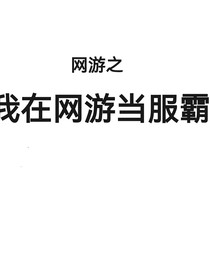 网游之我在网游当服霸