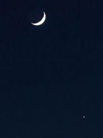 星陪月亮