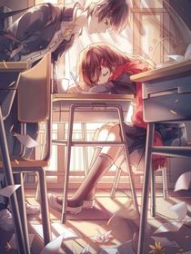 琥珀撒在少年眼眸