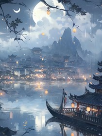 白衣輕渡踏江洲