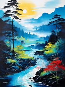 山海流云风华意
