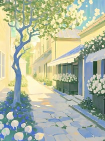 长满夏天的树