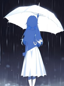她的影子若隐若现