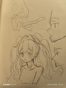 画画中