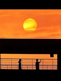 夕陽余輝之下