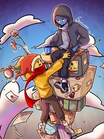 关于我和朋友掉入后室这件事