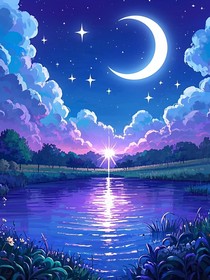 夜阑情殉水云间