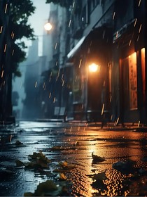 雨夜遇見你