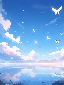 白鸟戏蝶