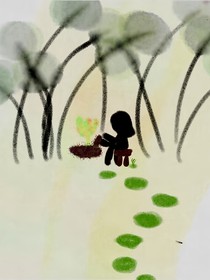 竹杖芒鞋轻胜马，一蓑烟雨任平生