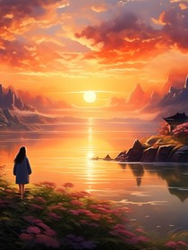 晨光中的邂逅
