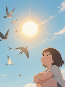 暮色吻过旧时光