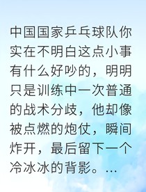 国乒头号搭档有点野