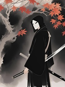 晚枫下的夜归人