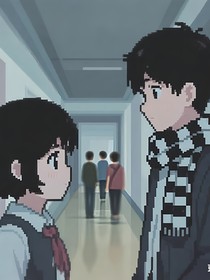 他长得挺帅的