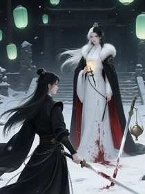 残灯照雪