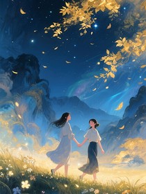 天微明时