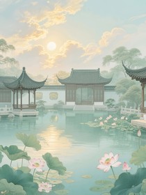 海棠，微雨，加個(gè)我