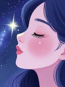 星光落在你睫毛上