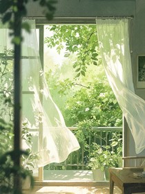夏蟬停在窗臺時