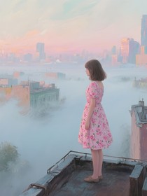 玻璃渣里的花