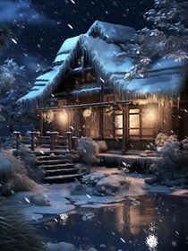 大雪中的山莊1